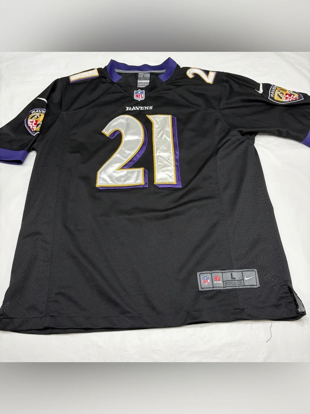 Nike On Field Baltimore Ravens Football Jersey Lardarius Webb #21 Men’s Large